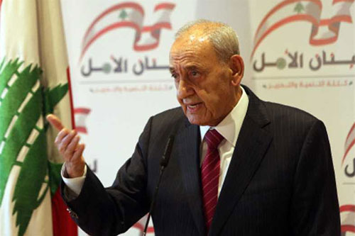 Nabih Berri Presidente del parlamento libanés advierte de consecuencias por ataque a Siria